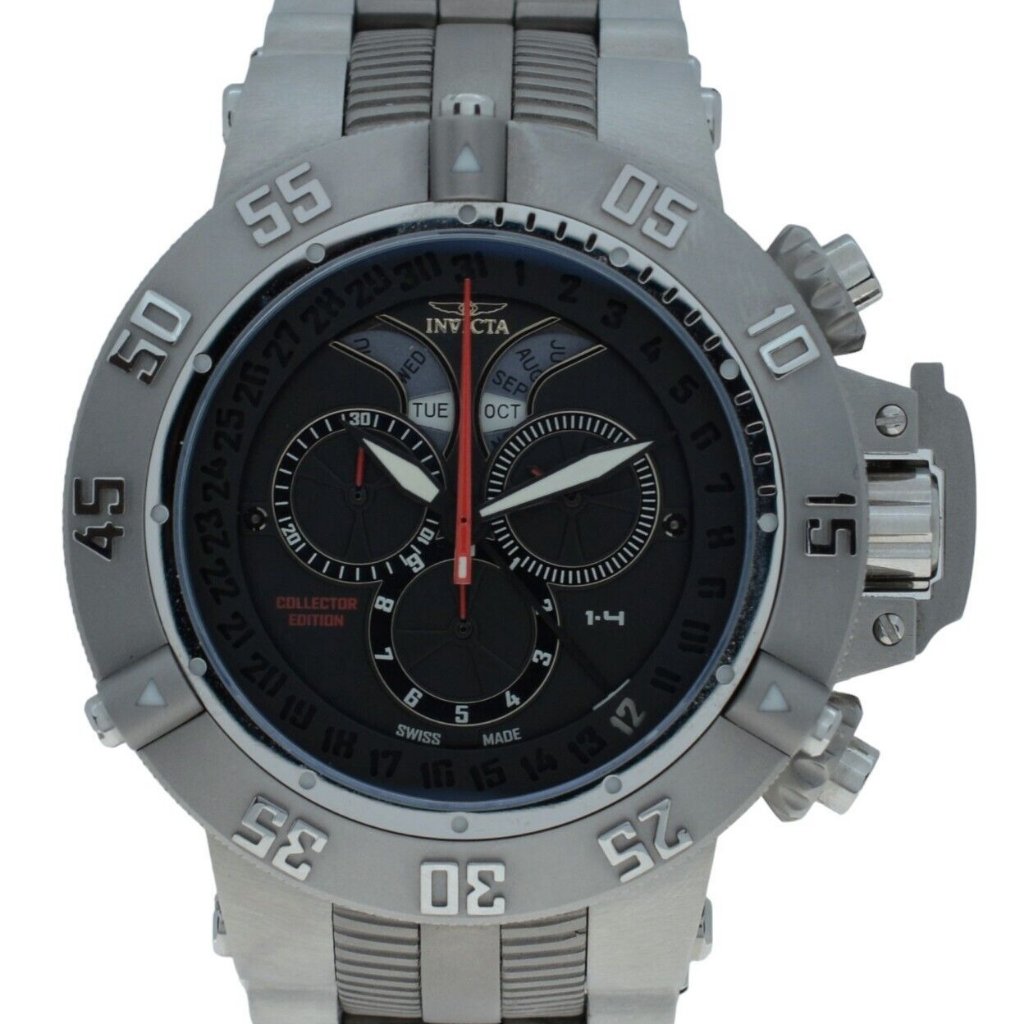 Mens 50mm Invicta Subaqua Noma Iii Triple Calendar Chrono Le Watch Ref 6694